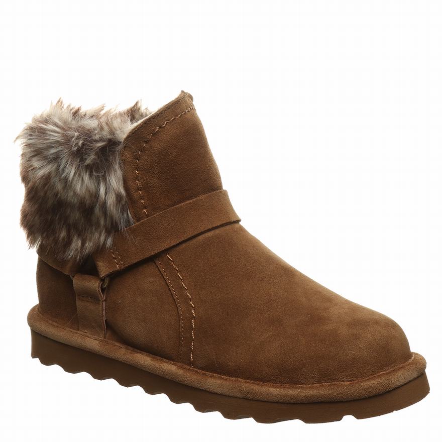 Bearpaw Konnie Snow Boots UK - Women's Boots Dark Brown ||IKDUNA-479||